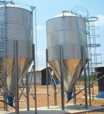 Portable Galvanized 450kg Chain Feeder System Poultry